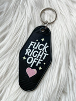 Fuck Right Off Motel Keychain