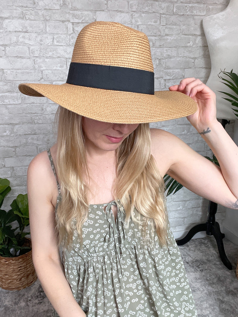 Sydney Straw Hat Caramel