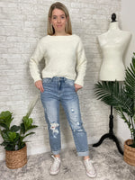 Distressed Boyfriend Jeans