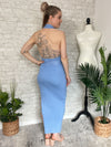 Caitlin Vintage Blue Dress