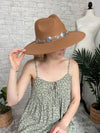 Sophia Wide Brim Chain Hat Camel