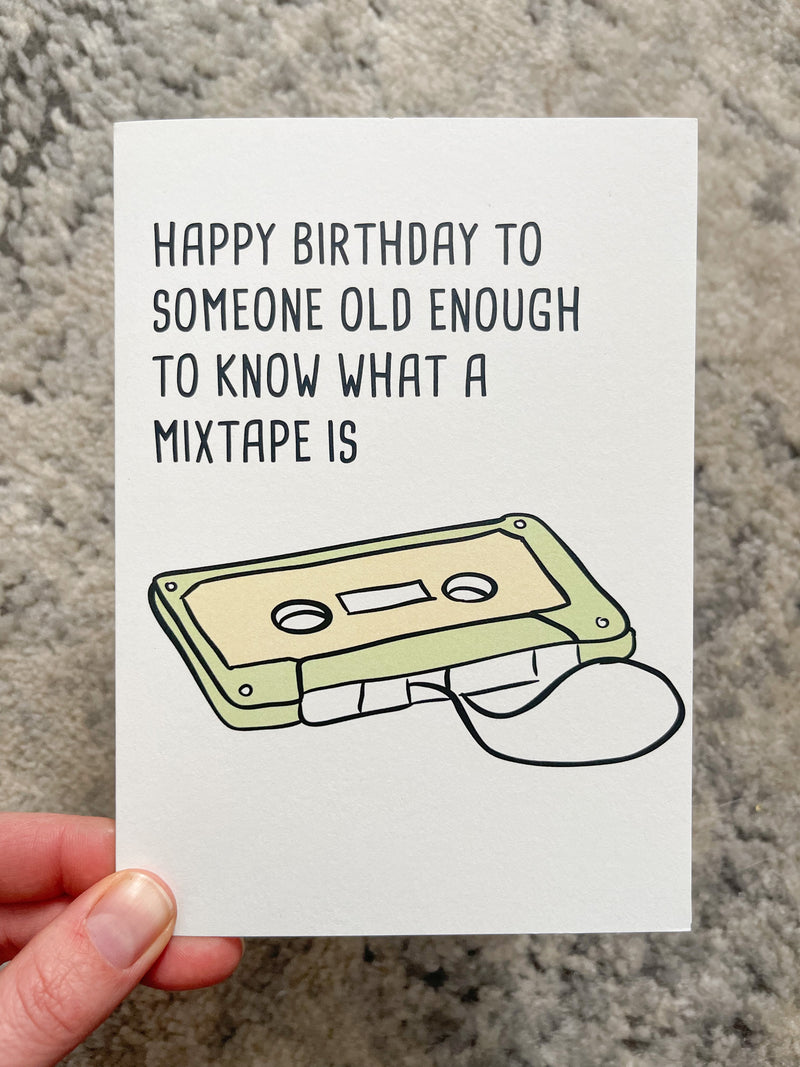 Birthday Mixtape Card
