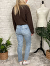 High-Rise Distressed Relaxed Skinny Light Denim