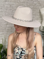 Rhinestone Cowgirl Hat Ivory