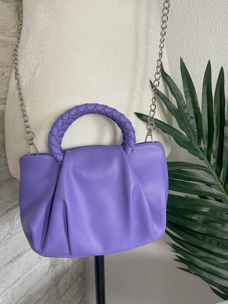 Mini Lavender Scrunch Bag