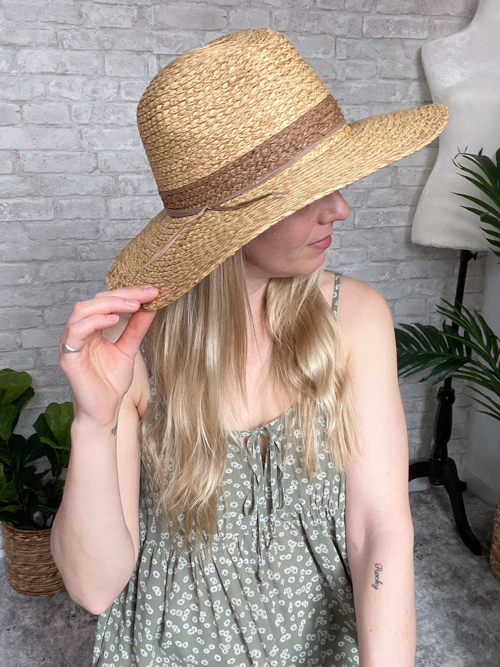 Esme Two Tone Straw Hat