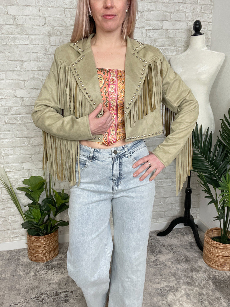 Celty Sage Fringe Jacket