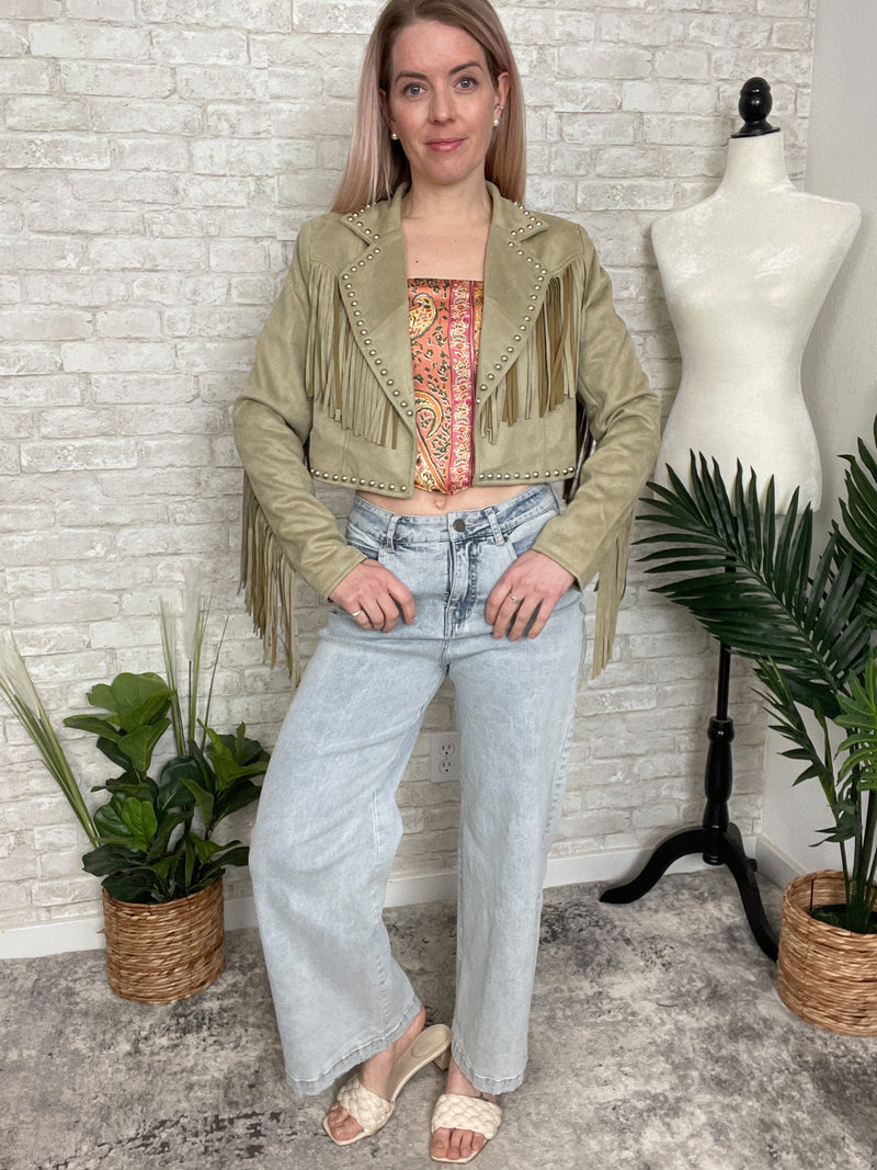 Celty Sage Fringe Jacket