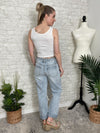 Distressed Boyfriend Jeans Non-Stretch