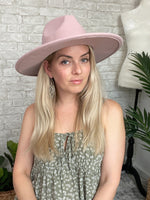 Sarita Wide Brim Hat Lilac Blush