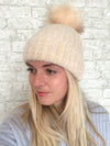 Fuzzy Pom-Pom Beanie