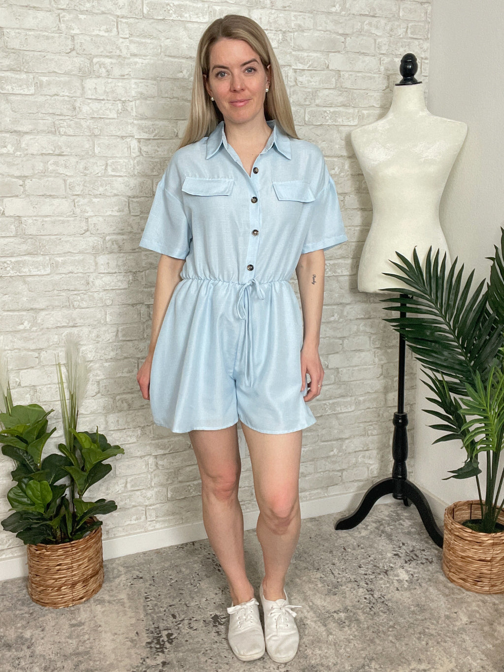Bella Blue Coverall Romper