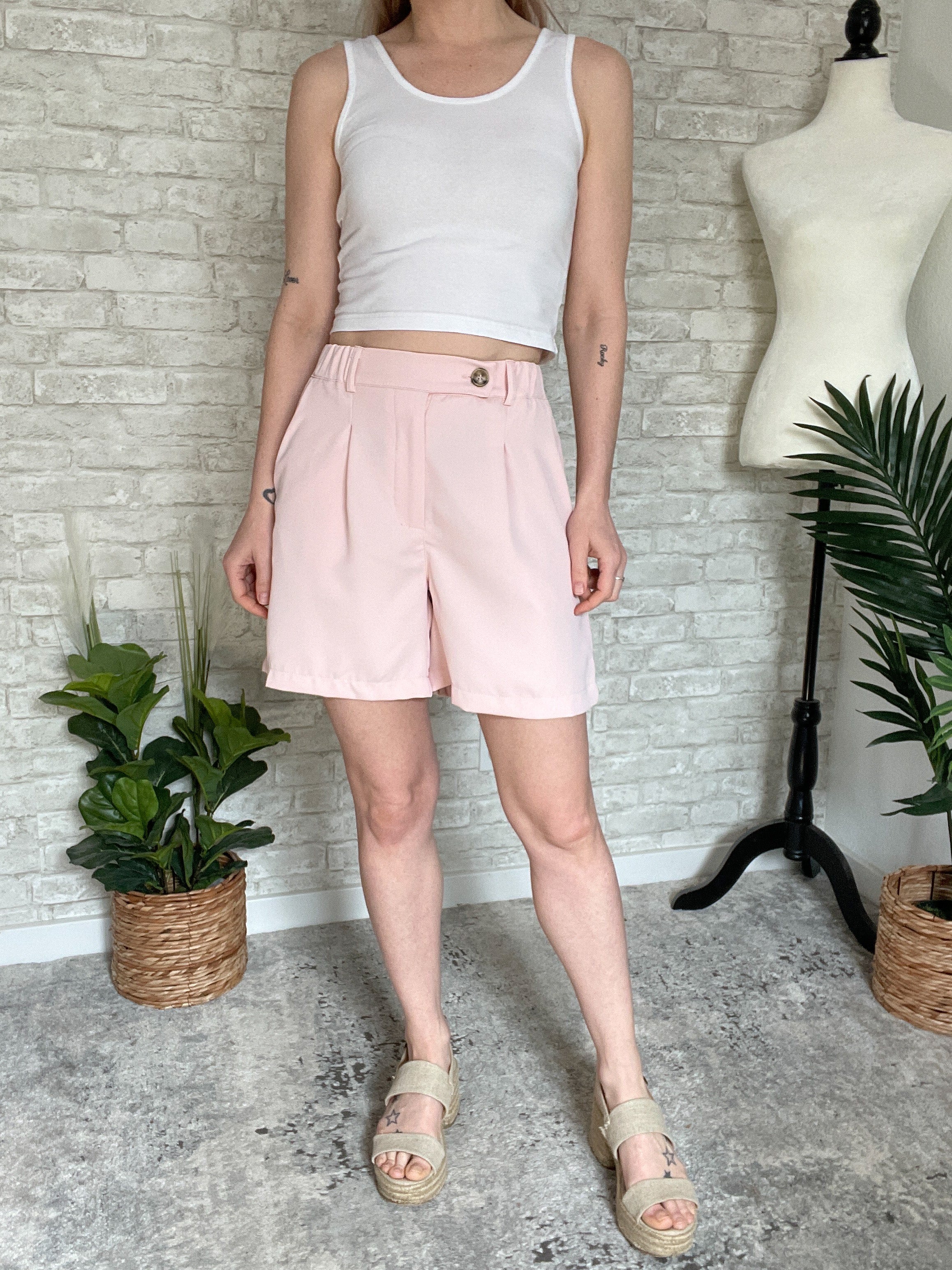 Joanne Suit Shorts Light Pink – Electric Dream Boutique